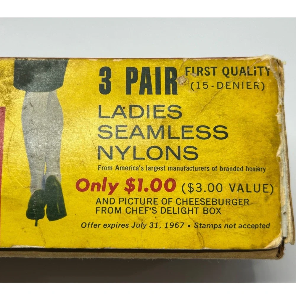Vintage Fisher's Chef's Delight‎ 2lb Cheese Box 1967 Nylon Offer Wapakoneta Ohio